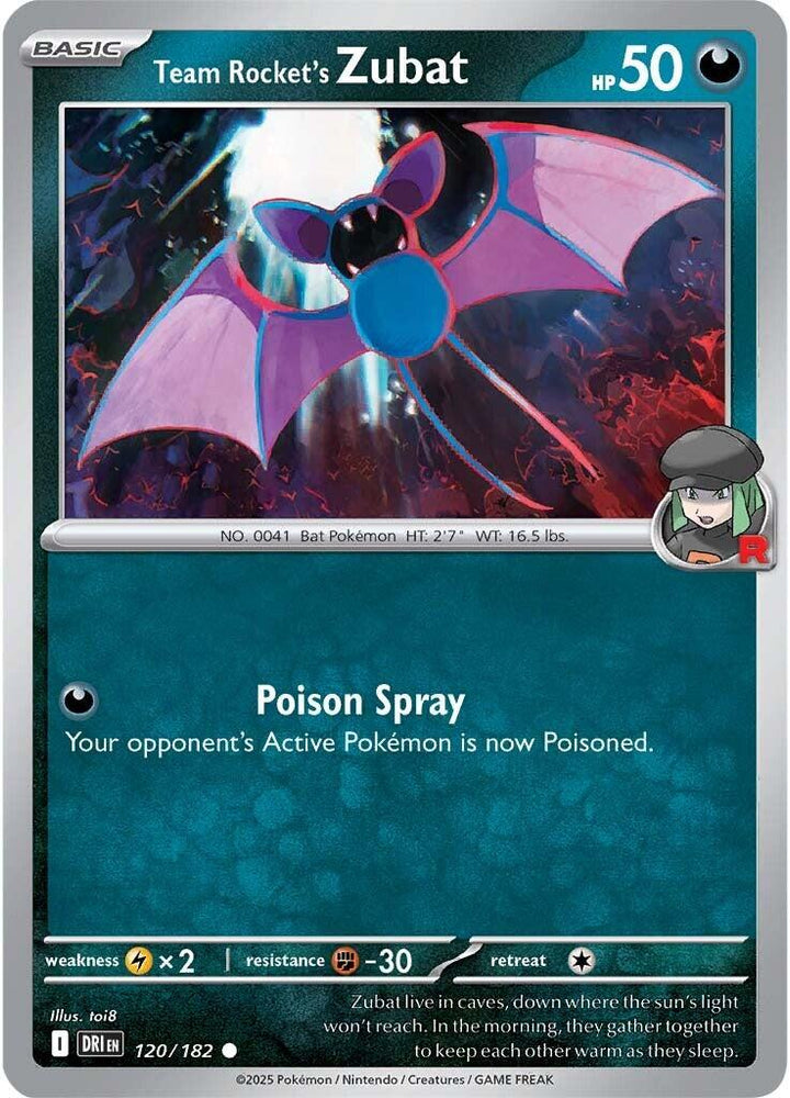 Team Rocket's Zubat (120/182) [Scarlet & Violet: Destined Rivals] Pokémon