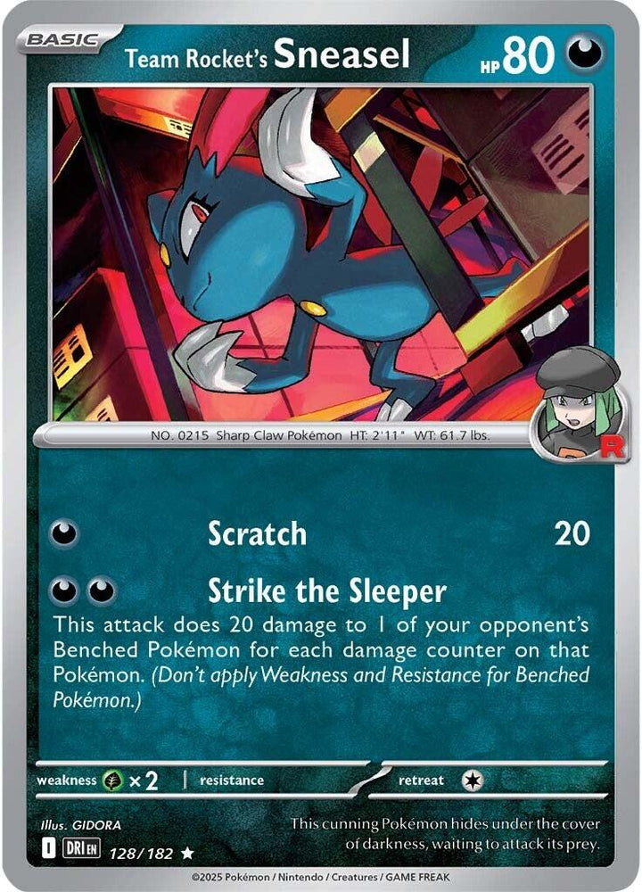 Team Rocket's Sneasel (128/182) [Scarlet & Violet: Destined Rivals] Pokémon
