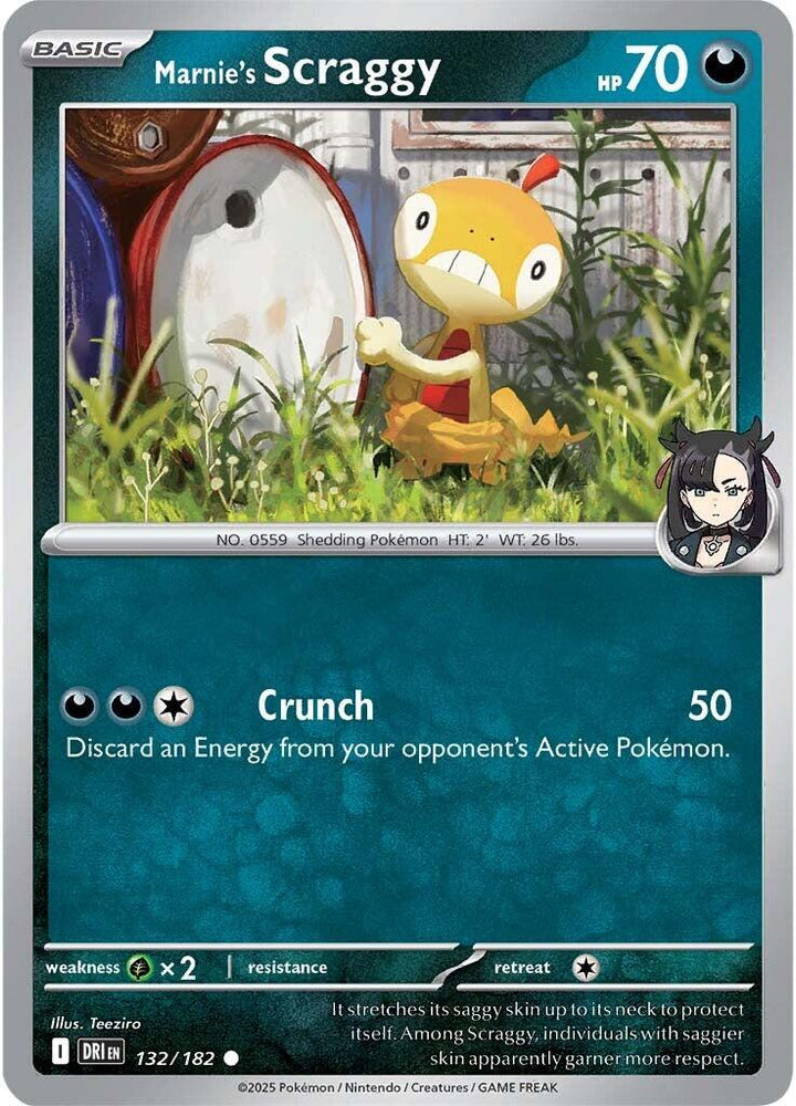 Marnie's Scraggy (132/182) [Scarlet & Violet: Destined Rivals] Pokémon