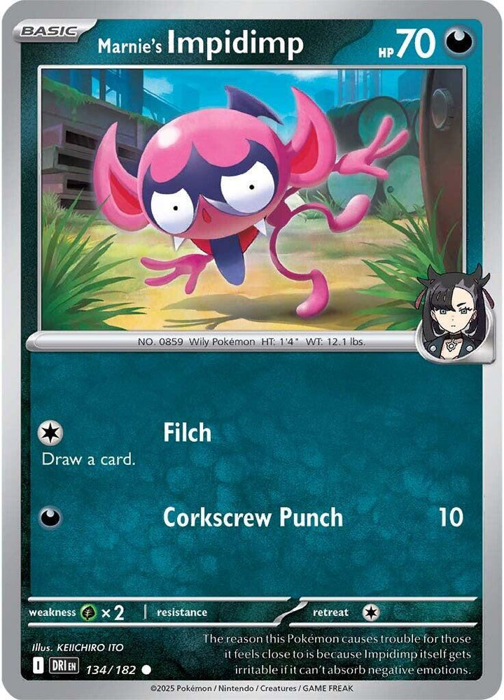 Marnie's Impidimp (134/182) [Scarlet & Violet: Destined Rivals] Pokémon