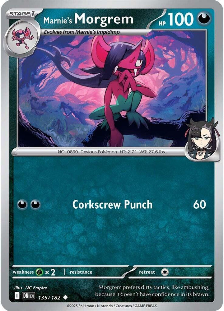 Marnie's Morgrem (135/182) [Scarlet & Violet: Destined Rivals] Pokémon