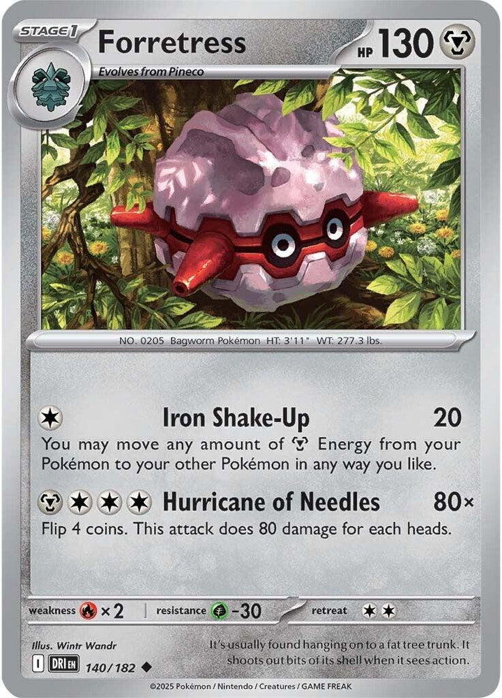 Forretress (140/182) [Scarlet & Violet: Destined Rivals] Pokémon