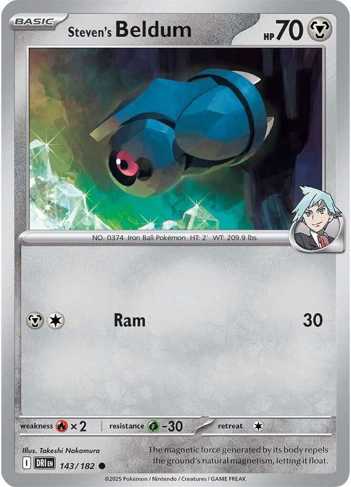 Steven's Beldum (143/182) [Scarlet & Violet: Destined Rivals] Pokémon