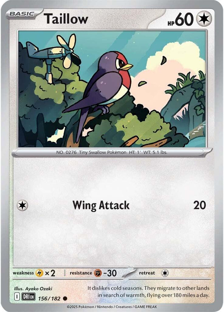 Taillow (156/182) [Scarlet & Violet: Destined Rivals] Pokémon