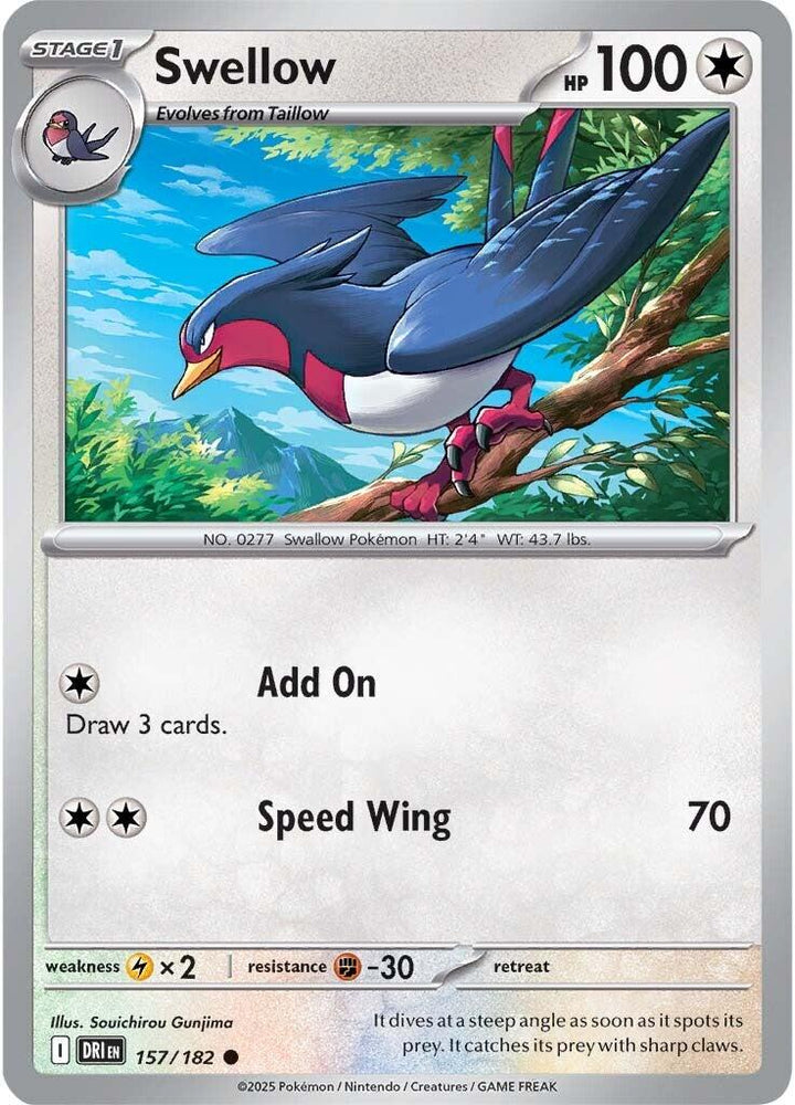Swellow (157/182) [Scarlet & Violet: Destined Rivals] Pokémon