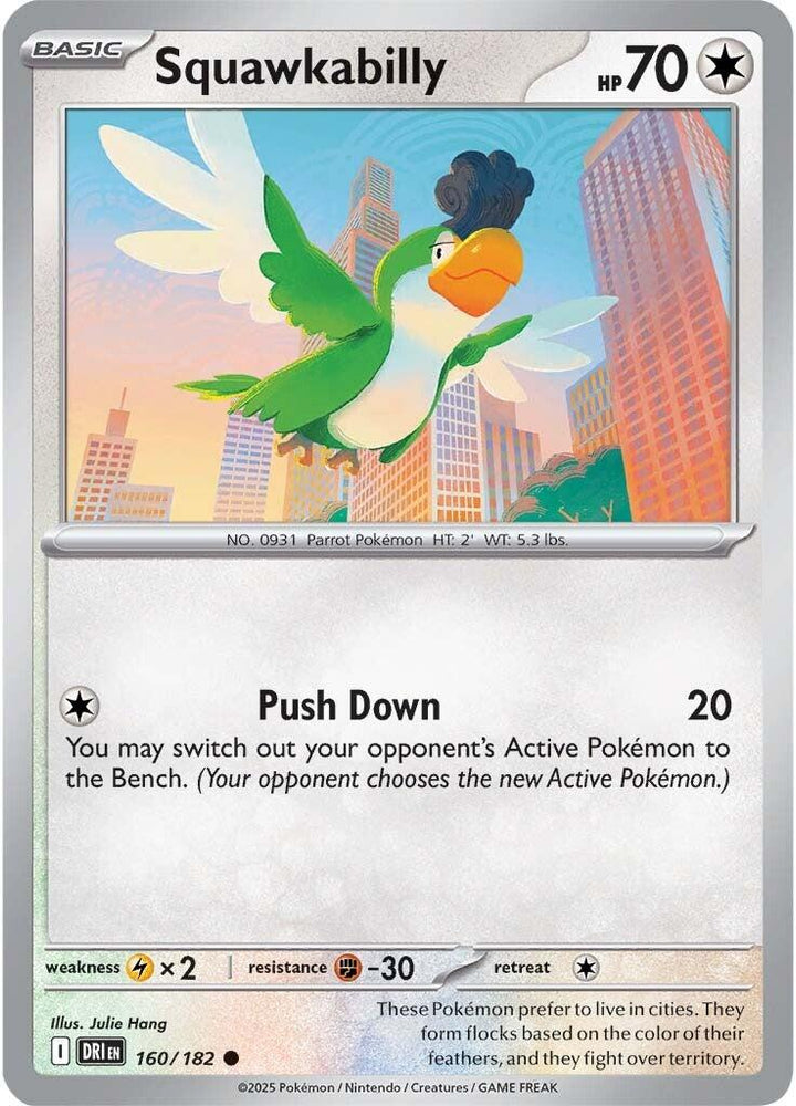 Squawkabilly (160/182) [Scarlet & Violet: Destined Rivals] Pokémon