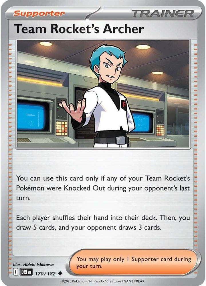 Team Rocket's Archer (170/182) [Scarlet & Violet: Destined Rivals] Pokémon