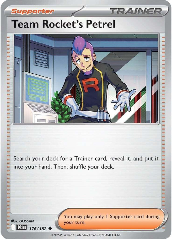 Team Rocket's Petrel (176/182) [Scarlet & Violet: Destined Rivals] Pokémon