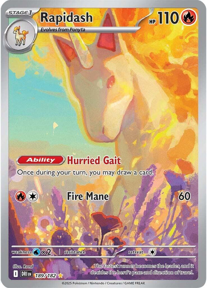 Rapidash (189/182) [Scarlet & Violet: Destined Rivals] Pokémon