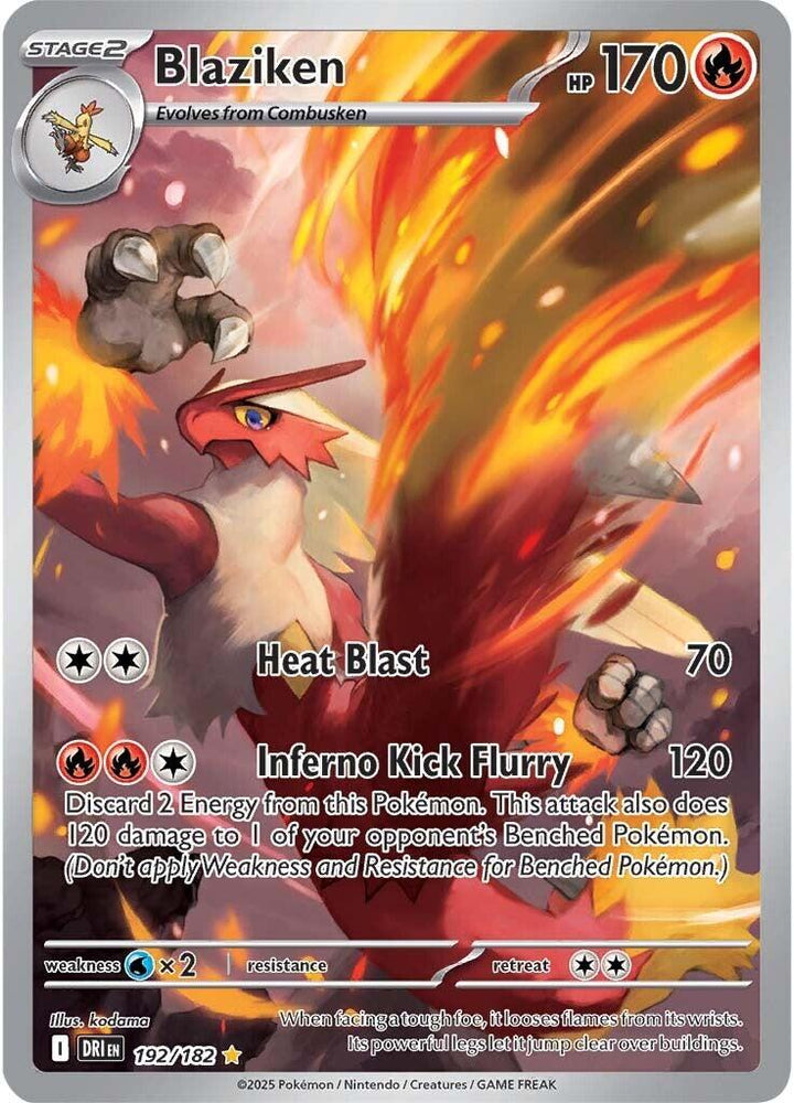 Blaziken (192/182) [Scarlet & Violet: Destined Rivals] Pokémon