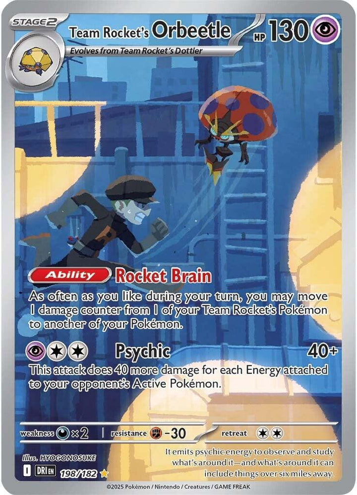 Team Rocket's Orbeetle (198/182) [Scarlet & Violet: Destined Rivals] Pokémon