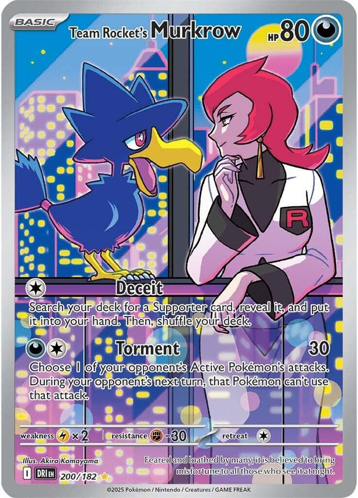 Team Rocket's Murkrow (200/182) [Scarlet & Violet: Destined Rivals] Pokémon