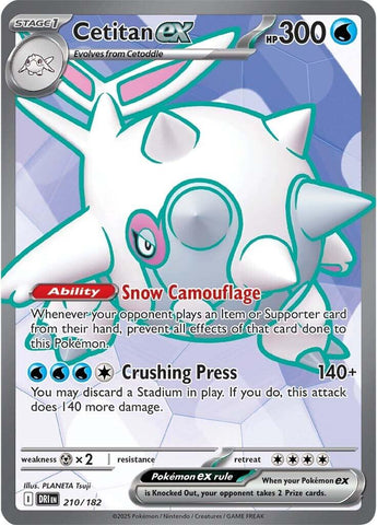 Cetitan ex (210/182) [Scarlet & Violet: Destined Rivals] Pokémon