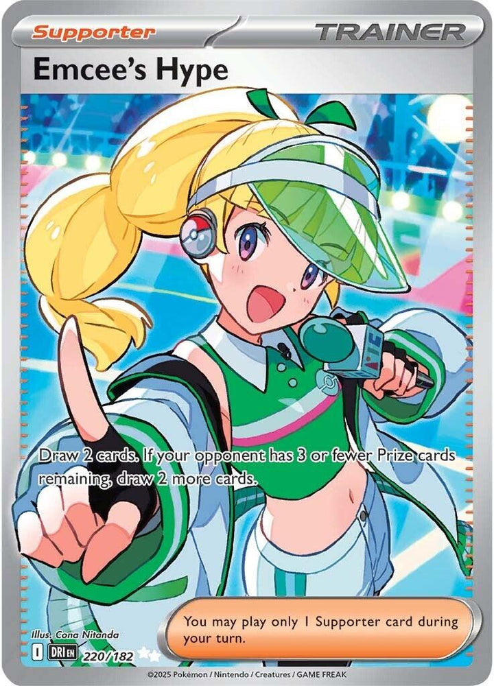 Emcee's Hype (220/182) [Scarlet & Violet: Destined Rivals] Pokémon