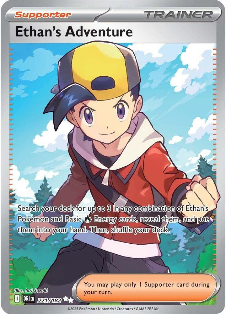 Ethan's Adventure (221/182) [Scarlet & Violet: Destined Rivals] Pokémon