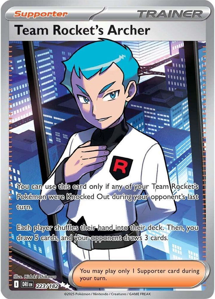 Team Rocket's Archer (223/182) [Scarlet & Violet: Destined Rivals] Pokémon