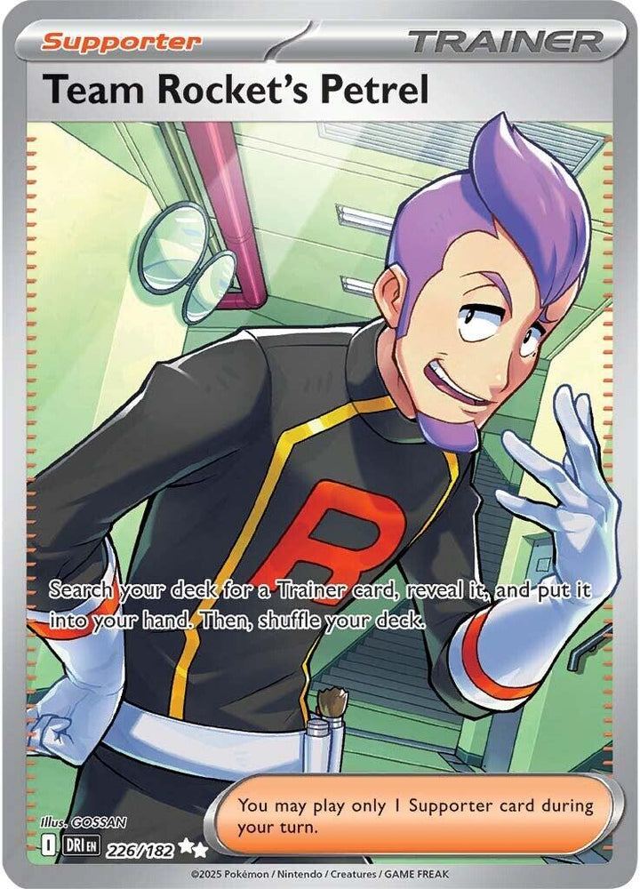 Team Rocket's Petrel (226/182) [Scarlet & Violet: Destined Rivals] Pokémon