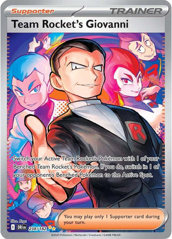 Team Rocket's Giovanni (238/182) [Scarlet & Violet: Destined Rivals] Pokémon