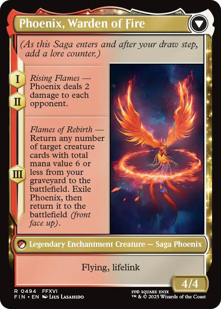 Joshua, Phoenix's Dominant (Extended Art) [FINAL FANTASY] Magic: The Gathering