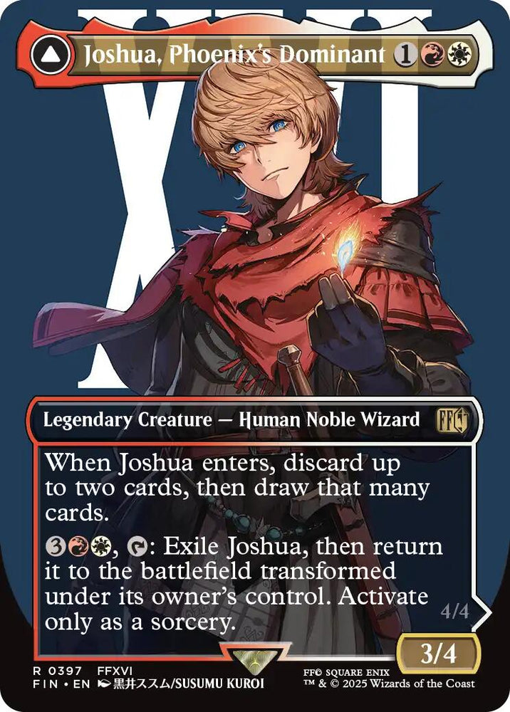 Joshua, Phoenix's Dominant (Borderless) [FINAL FANTASY] Magic: The Gathering