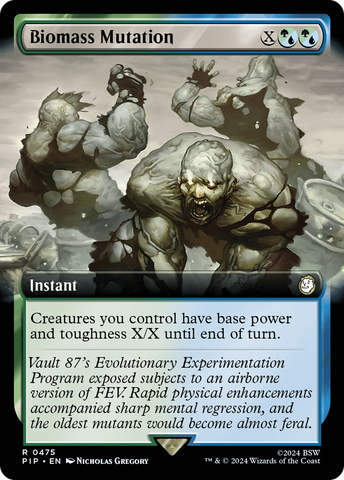 Biomass Mutation (Extended Art) [Fallout] Magic: The Gathering