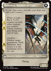 Dion, Bahamut's Dominant // Bahamut, Warden of Light (Extended Art) [FINAL FANTASY] Magic: The Gathering