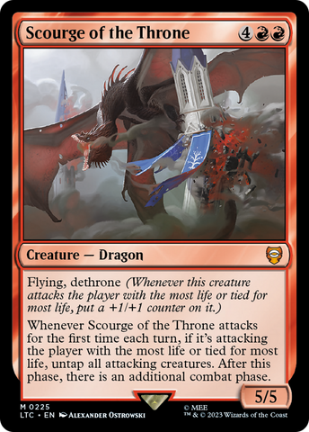 Scourge of the Throne [The Lord of the Rings: Tales of Middle-Earth Commander] Magic: The Gathering