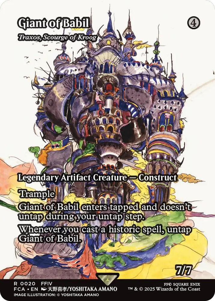 Giant of Babil - Traxos, Scourge of Kroog (Showcase) [FINAL FANTASY : Through the Ages] Magic: The Gathering