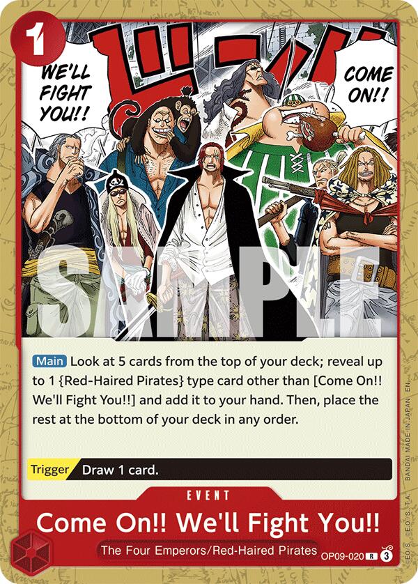 Come On!! We'll Fight You!! (Reprint) [Starter Deck: Red Shanks] Bandai