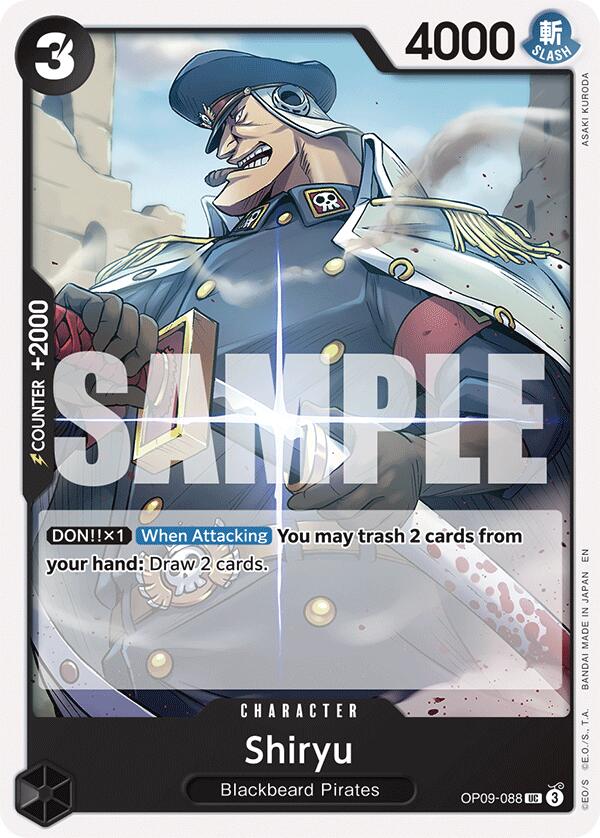 Shiryu (Reprint) [Starter Deck: Black Marshall.D.Teach] Bandai