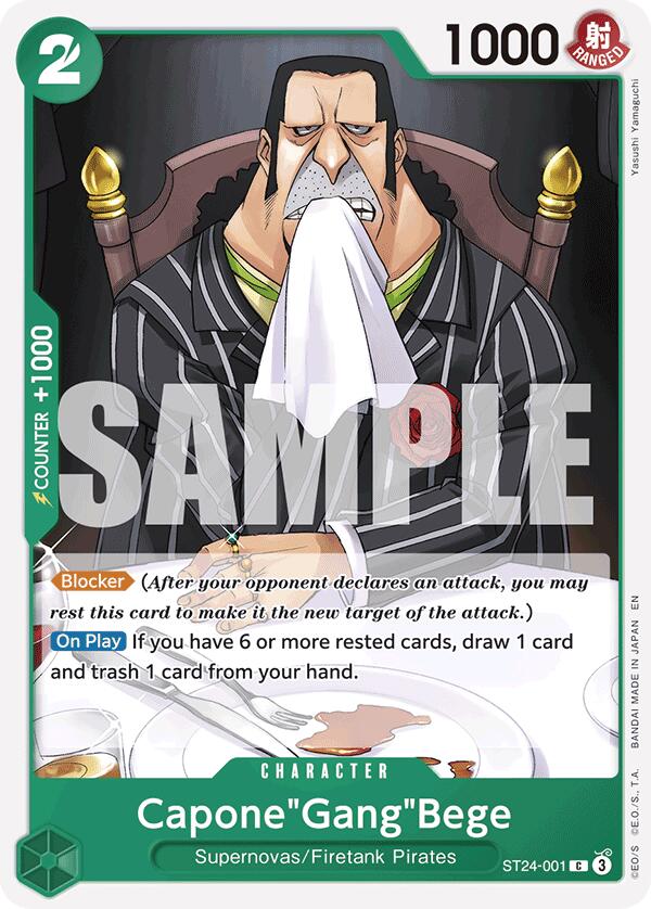 Capone"Gang"Bege [Starter Deck: GREEN Jewelry Bonney] Bandai