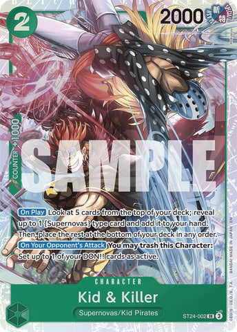 Kid & Killer [Starter Deck: GREEN Jewelry Bonney] Bandai