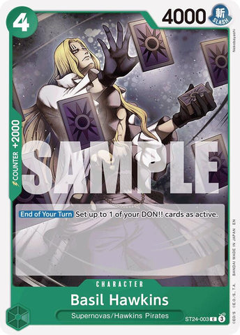 Basil Hawkins [Starter Deck: GREEN Jewelry Bonney] Bandai
