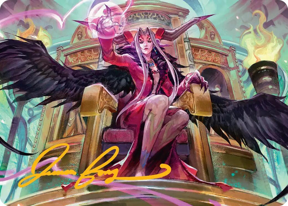 Sorceress's Schemes Art Card (Gold-Stamped Signature) [FINAL FANTASY Art Series] Magic: The Gathering