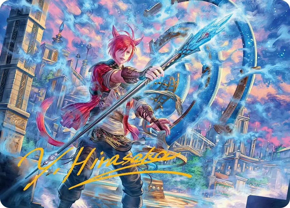 G'raha Tia, Scion Reborn Art Card (19) (Gold-Stamped Signature) [FINAL FANTASY Art Series] Magic: The Gathering