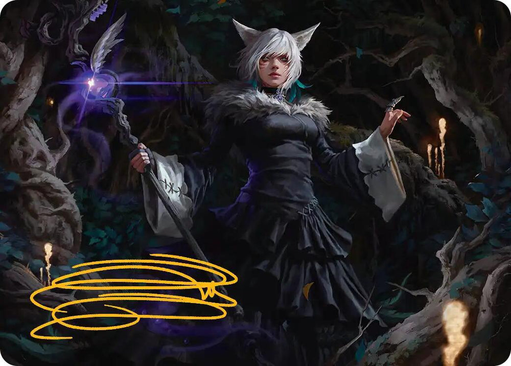 Y'shtola, Night's Blessed Art Card (21) (Gold-Stamped Signature) [FINAL FANTASY Art Series] Magic: The Gathering