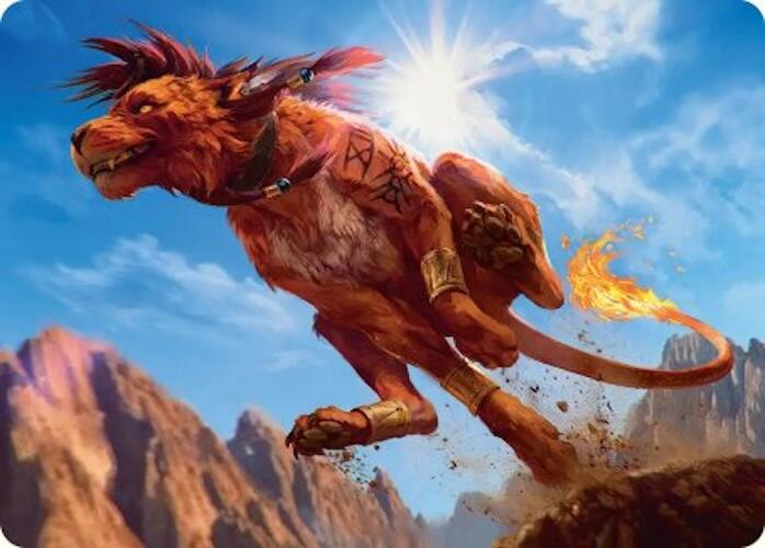 Red XIII, Proud Warrior Art Card [FINAL FANTASY Art Series] Magic: The Gathering