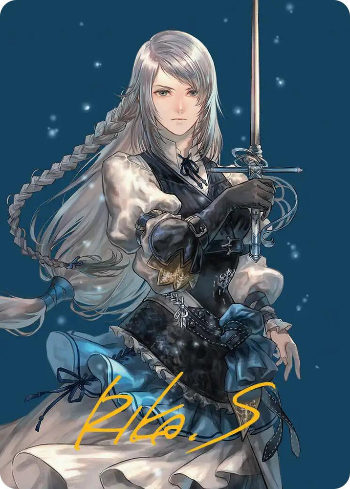 Jill, Shiva's Dominant Art Card (Gold-Stamped Signature) [FINAL FANTASY Art Series] Magic: The Gathering