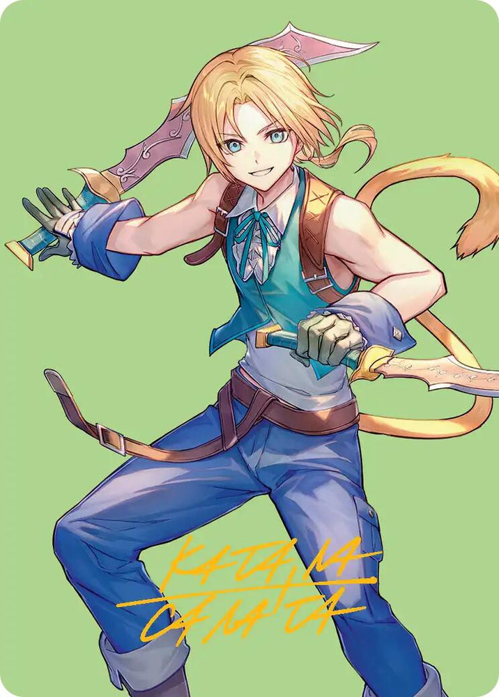 Zidane, Tantalus Thief Art Card (Gold-Stamped Signature) [FINAL FANTASY Art Series] Magic: The Gathering