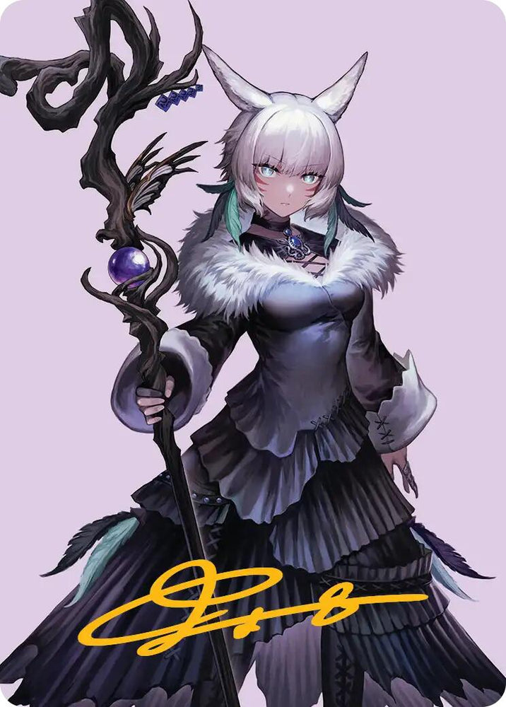 Y'shtola, Night's Blessed Art Card (53) (Gold-Stamped Signature) [FINAL FANTASY Art Series] Magic: The Gathering