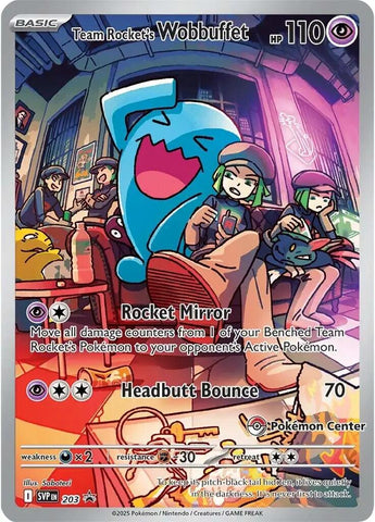 Team Rocket's Wobbuffet (203) (Pokemon Center Exclusive) [Scarlet & Violet: Black Star Promos] Pokémon