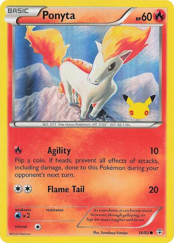 Ponyta (014/083) (UK Exclusive Promo) [Miscellaneous Cards] Pokémon