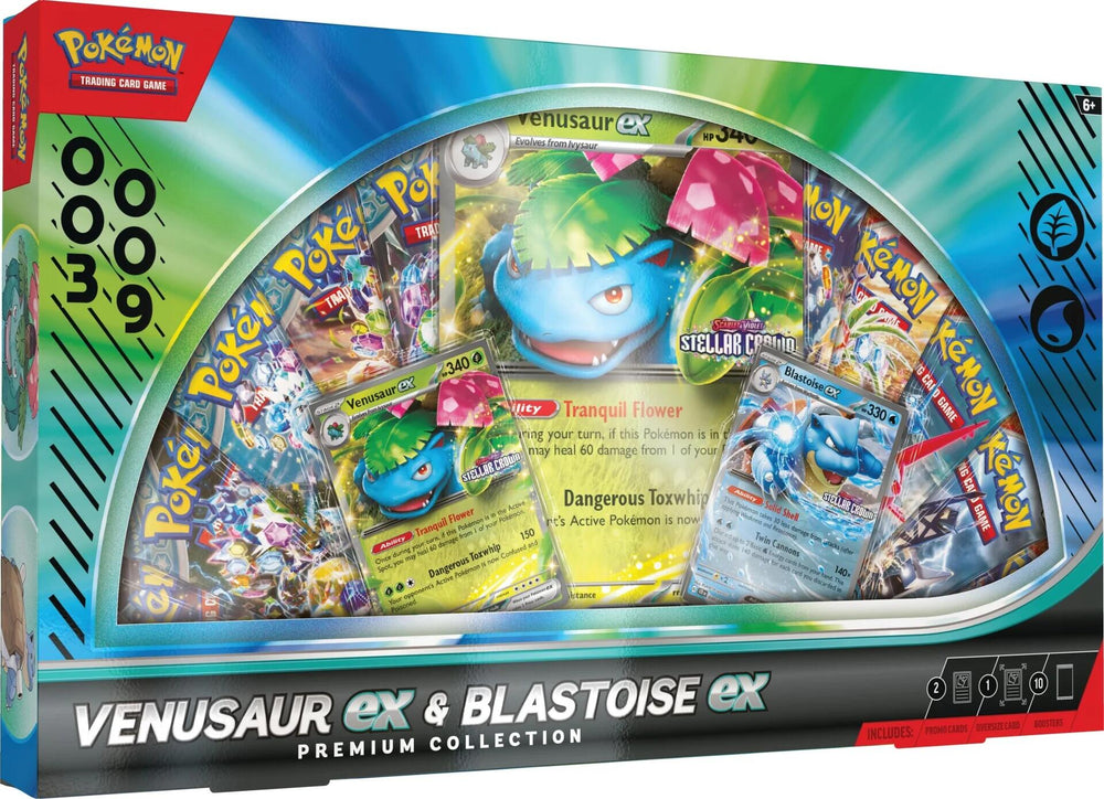 Venusaur ex & Blastoise ex Premium Collection Pokémon