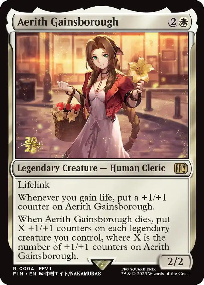 Aerith Gainsborough [FINAL FANTASY Prerelease Promo] Magic: The Gathering
