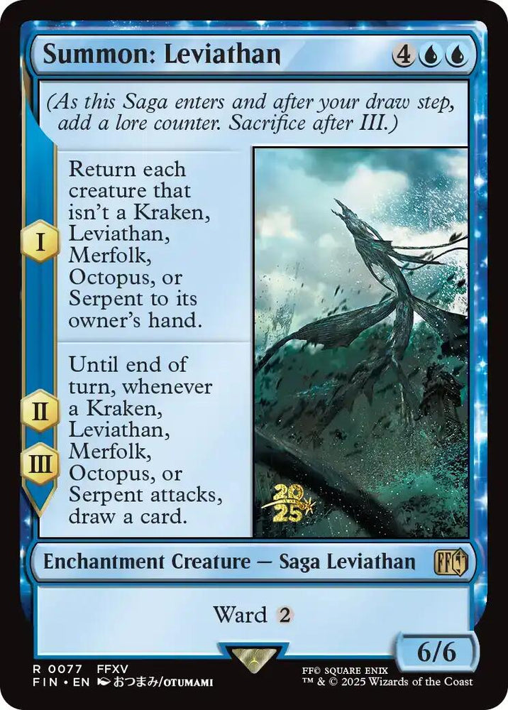 Summon: Leviathan [FINAL FANTASY Prerelease Promo] Magic: The Gathering
