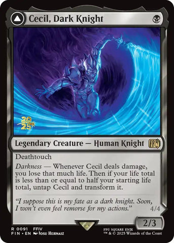 Cecil, Dark Knight [FINAL FANTASY Prerelease Promo] Magic: The Gathering