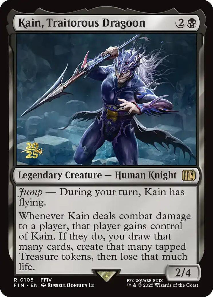 Kain, Traitorous Dragoon [FINAL FANTASY Prerelease Promo] Magic: The Gathering