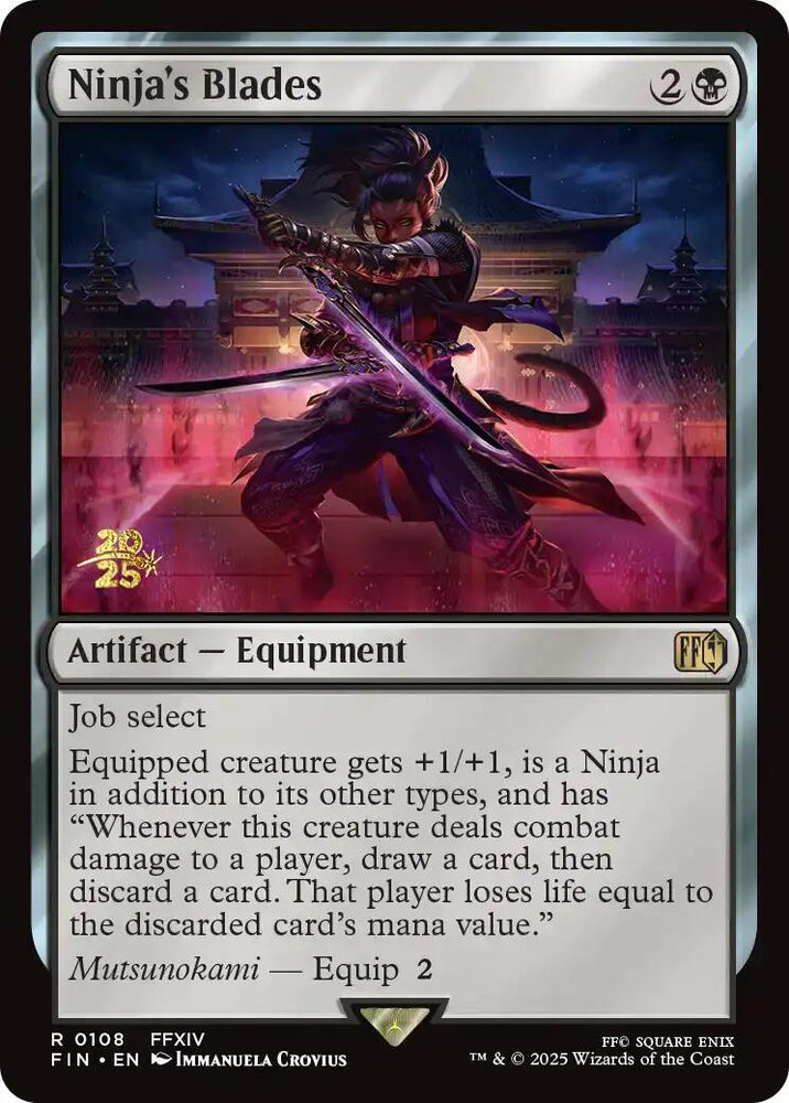 Ninja's Blades [FINAL FANTASY Prerelease Promo] Magic: The Gathering