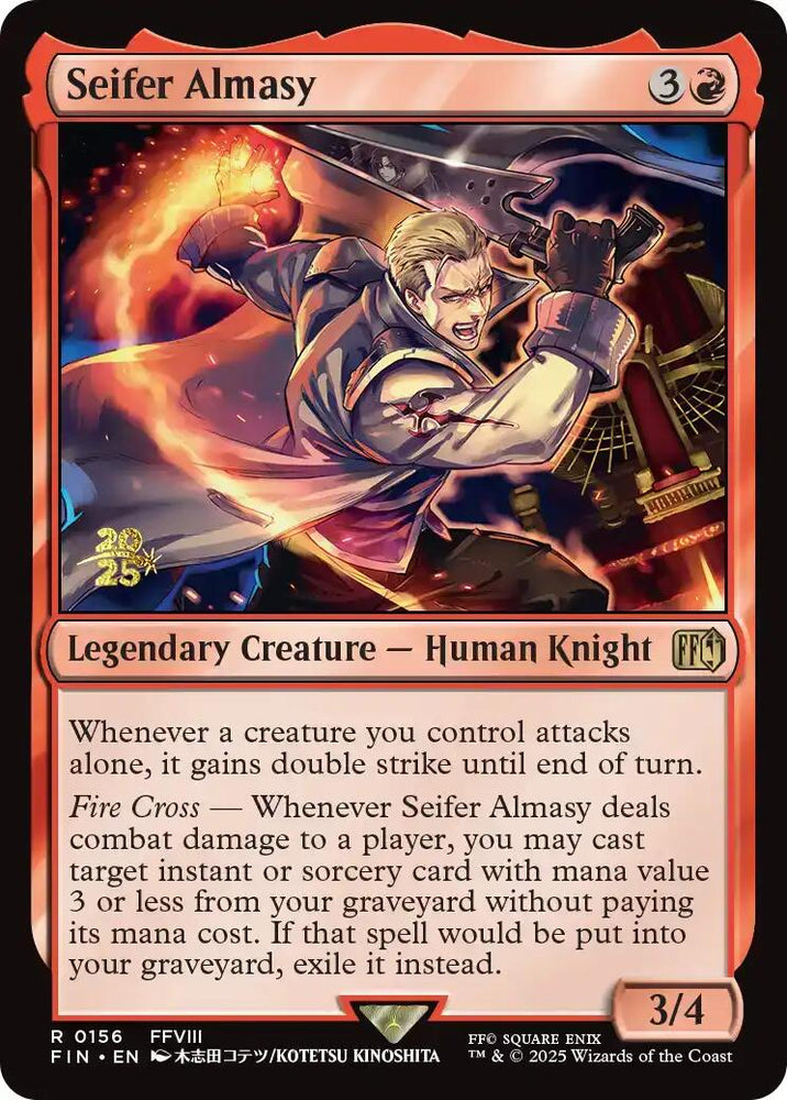 Seifer Almasy [FINAL FANTASY Prerelease Promo] Magic: The Gathering