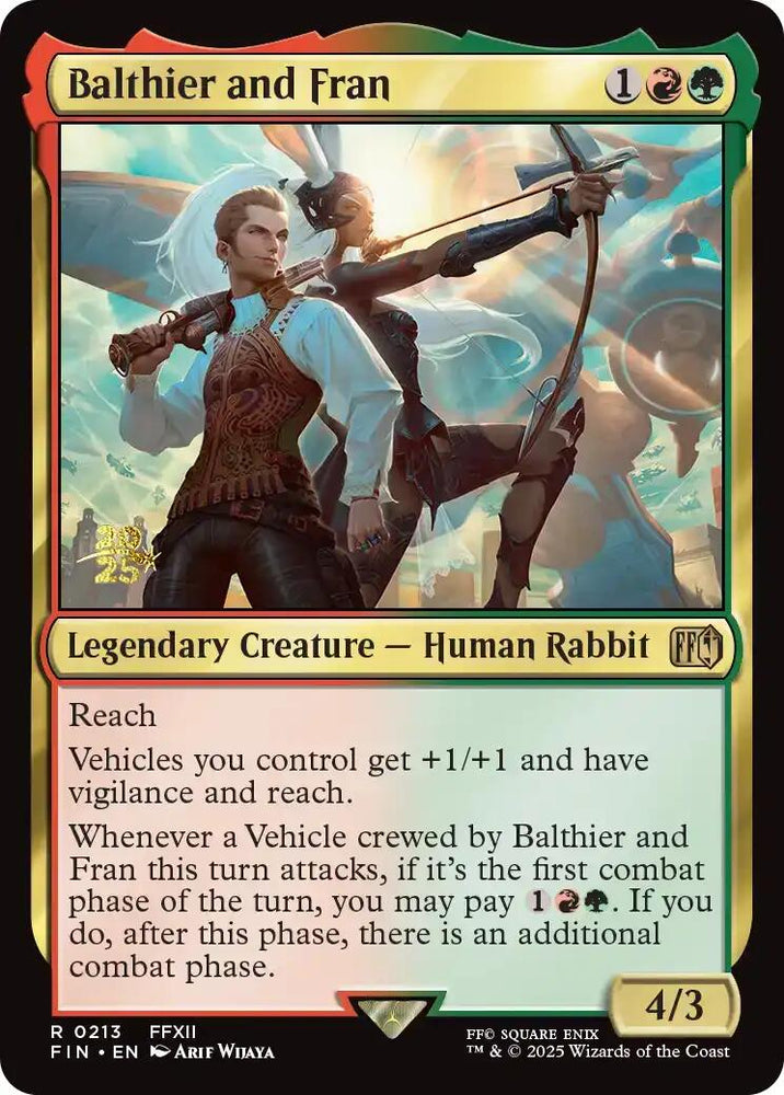 Balthier and Fran [FINAL FANTASY Prerelease Promo] Magic: The Gathering